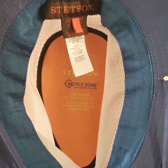 Stetson Mo Fly Zone Mesh Sum Blue Hat - Picture 3 of 3